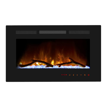 Clihome 42-72 Wall-Mounted w/ RC (1500W) Electric Fireplace - 50 in.