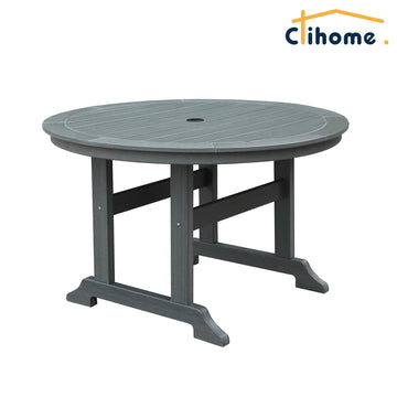 Clihome 48" Outdoor Patio Round Dining Table